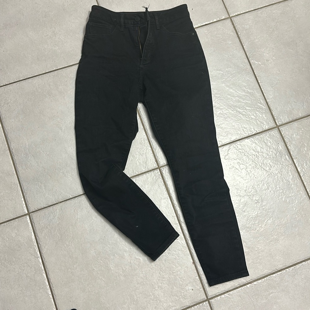 Black express skinny jeans